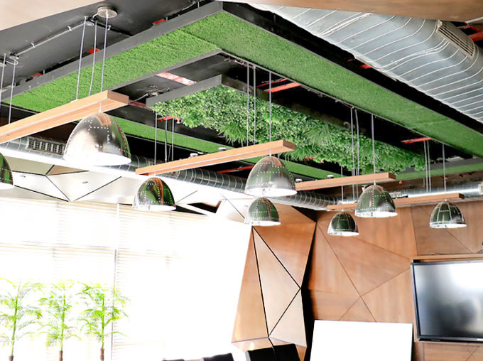 Green walls for interiors